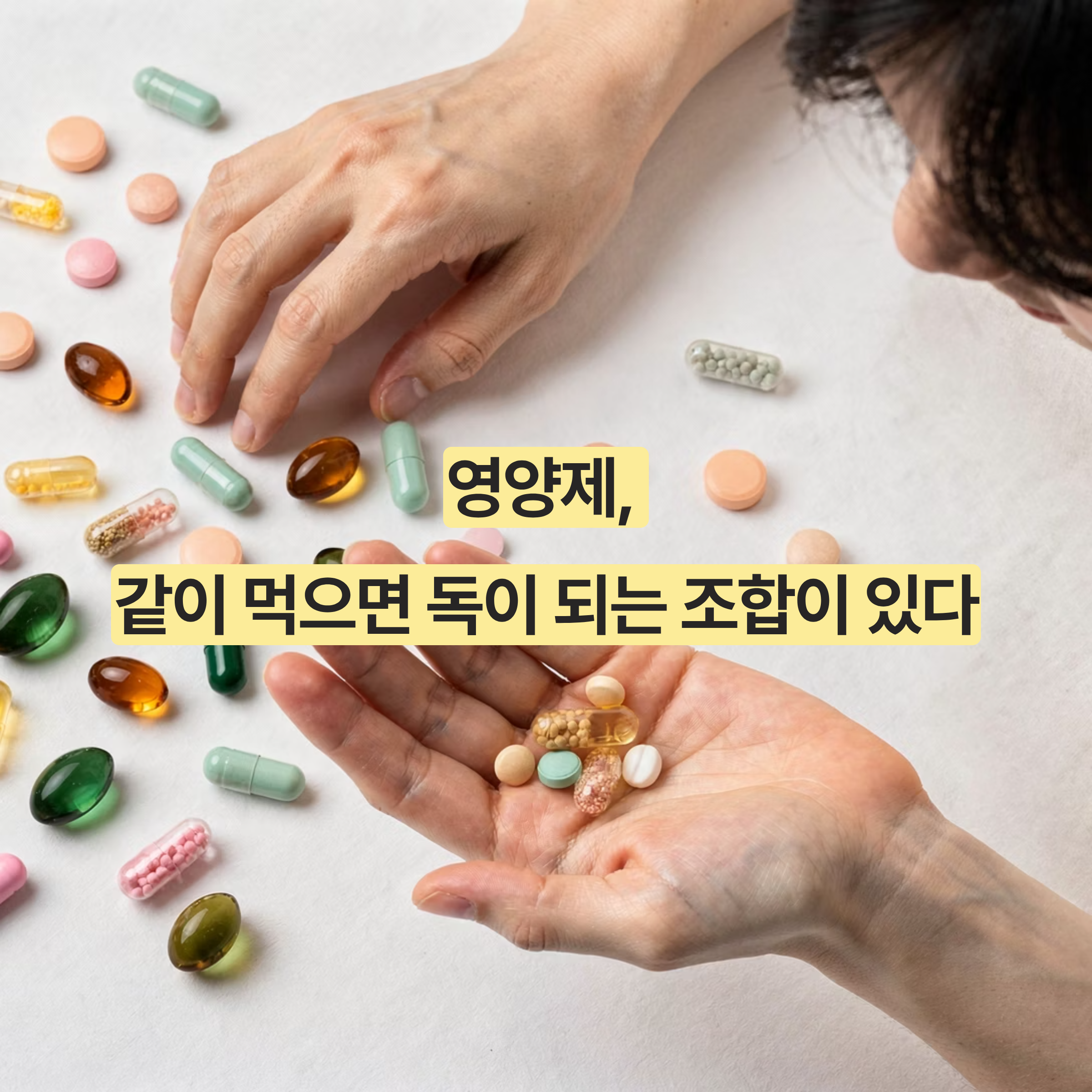 영양제 같이 먹으면 안 되는 조합