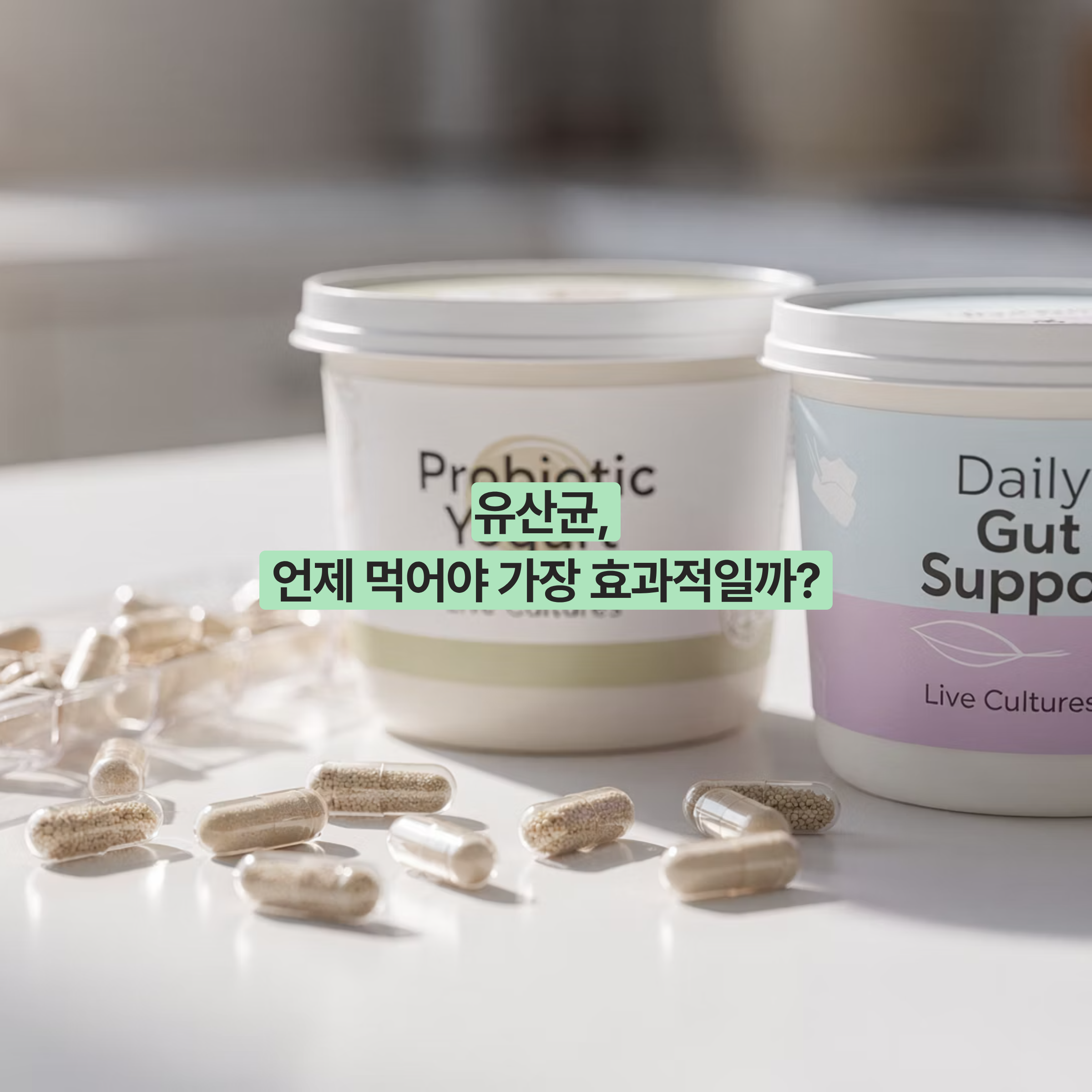 유산균 먹는 시간 언제가 좋을까