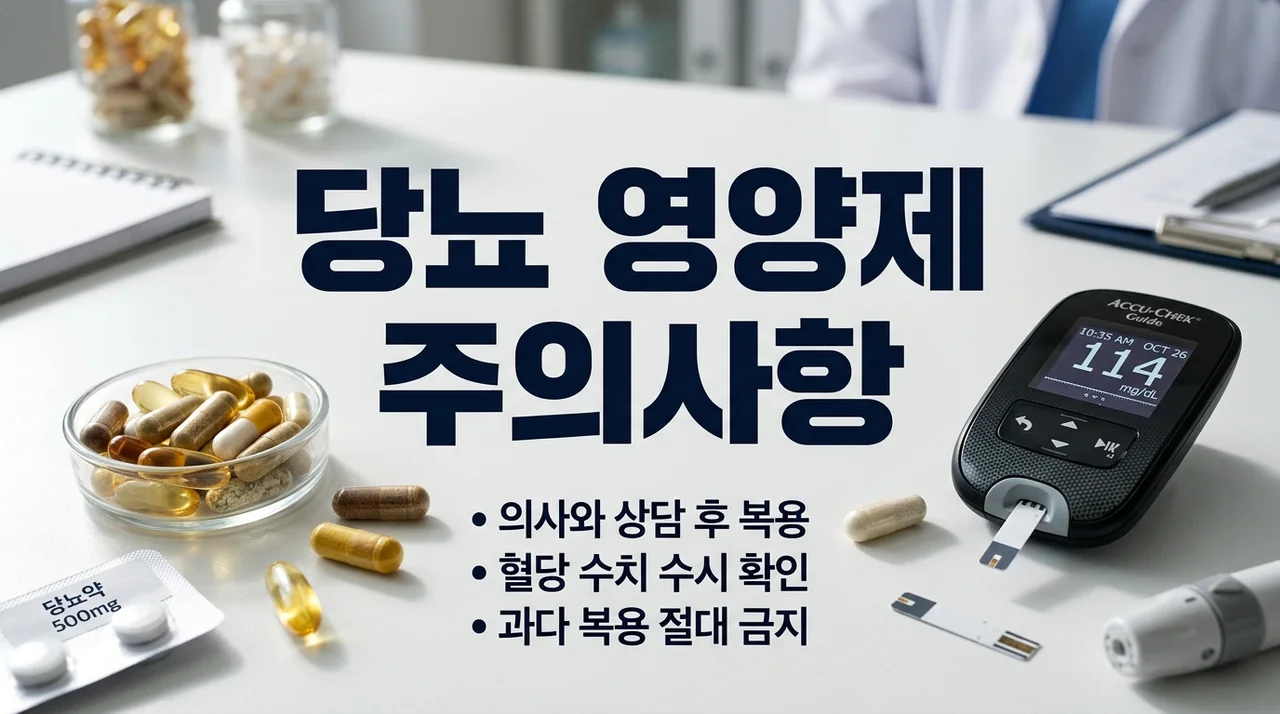 당뇨 환자가 주의해야 할 영양제 TOP 7 및 복용 시 주의사항