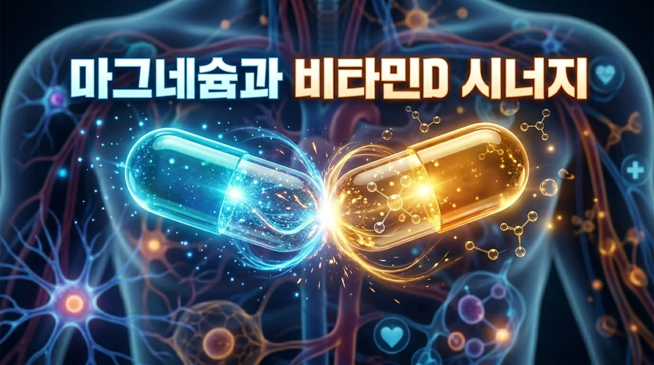 마그네슘과 비타민D, 같이 먹어도 될까? 흡수율과 최적 복용법 완벽 정리