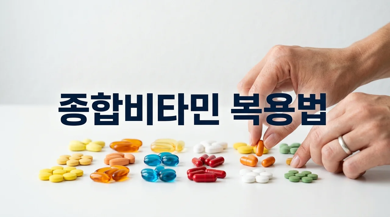 종합비타민 복용법 헷갈린다면? 효과 극대화 섭취 가이드