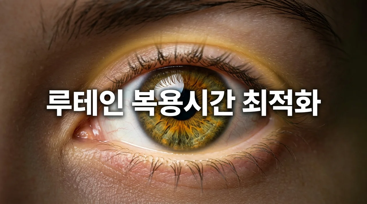 루테인 복용시간: 언제 먹어야 가장 효과적일까요? 최적의 섭취 가이드