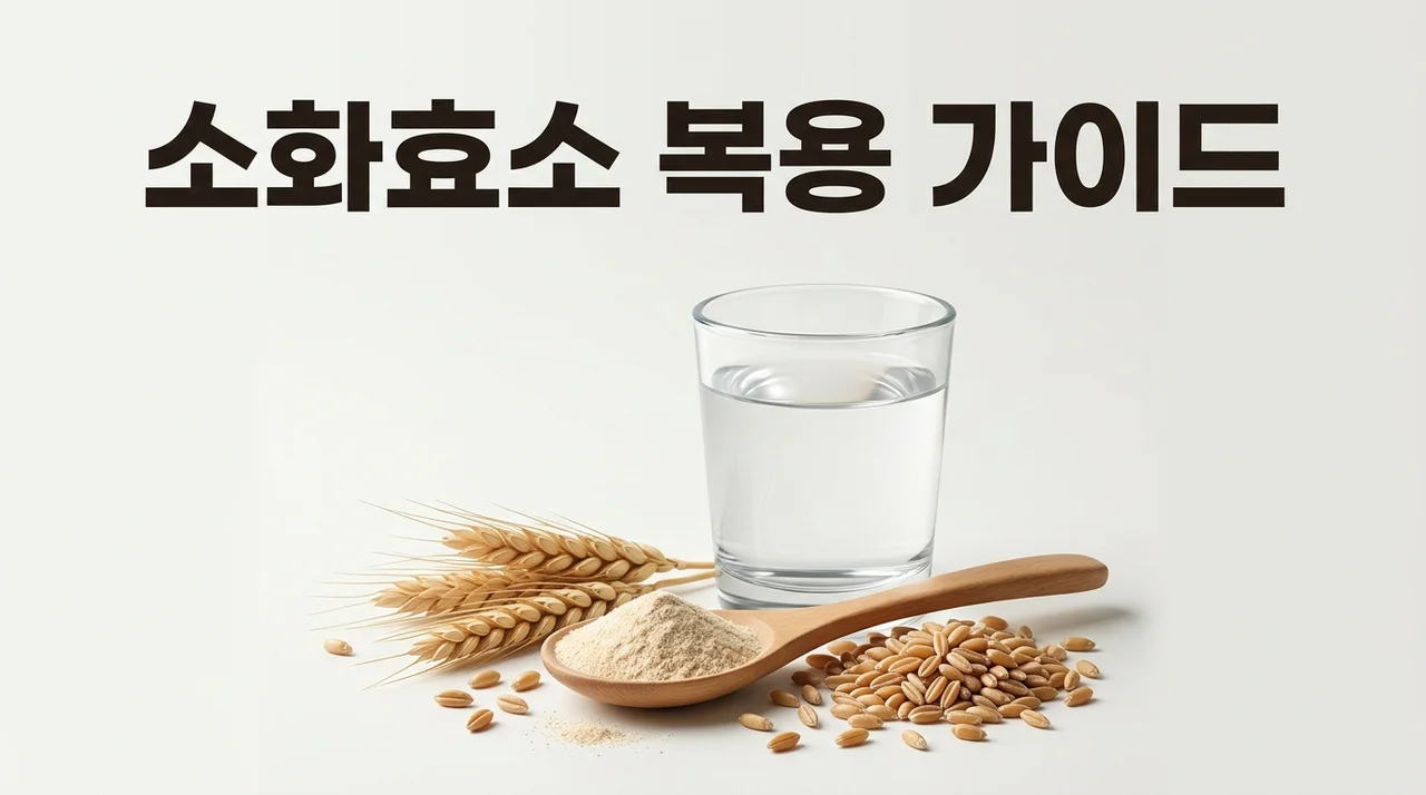 소화효소 영양제 필요할까? 속 더부룩할 때 복용 기준과 효과적인 선택법
