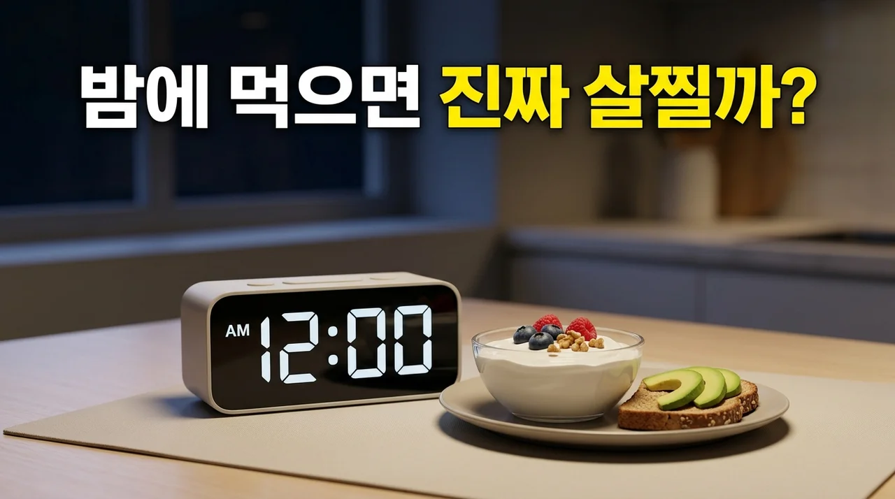 밤에 먹으면 살찔까? 야식과 체중 증가의 과학적 진실 5가지