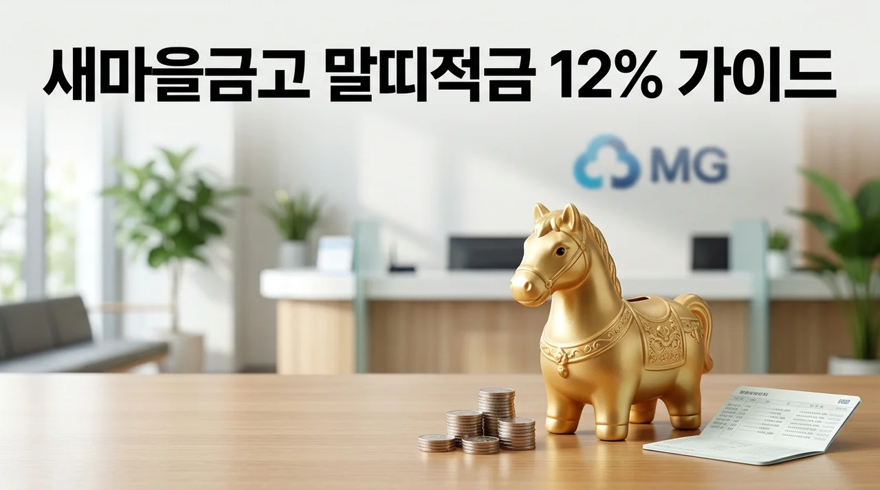 새마을금고 말띠적금 금리 연 12% 가입 방법 및 필수 서류 총정리