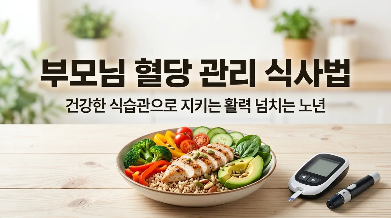 부모님 혈당 관리 식사부터 바꿔보세요, 혈당 스파이크 막는 3단계 가이드