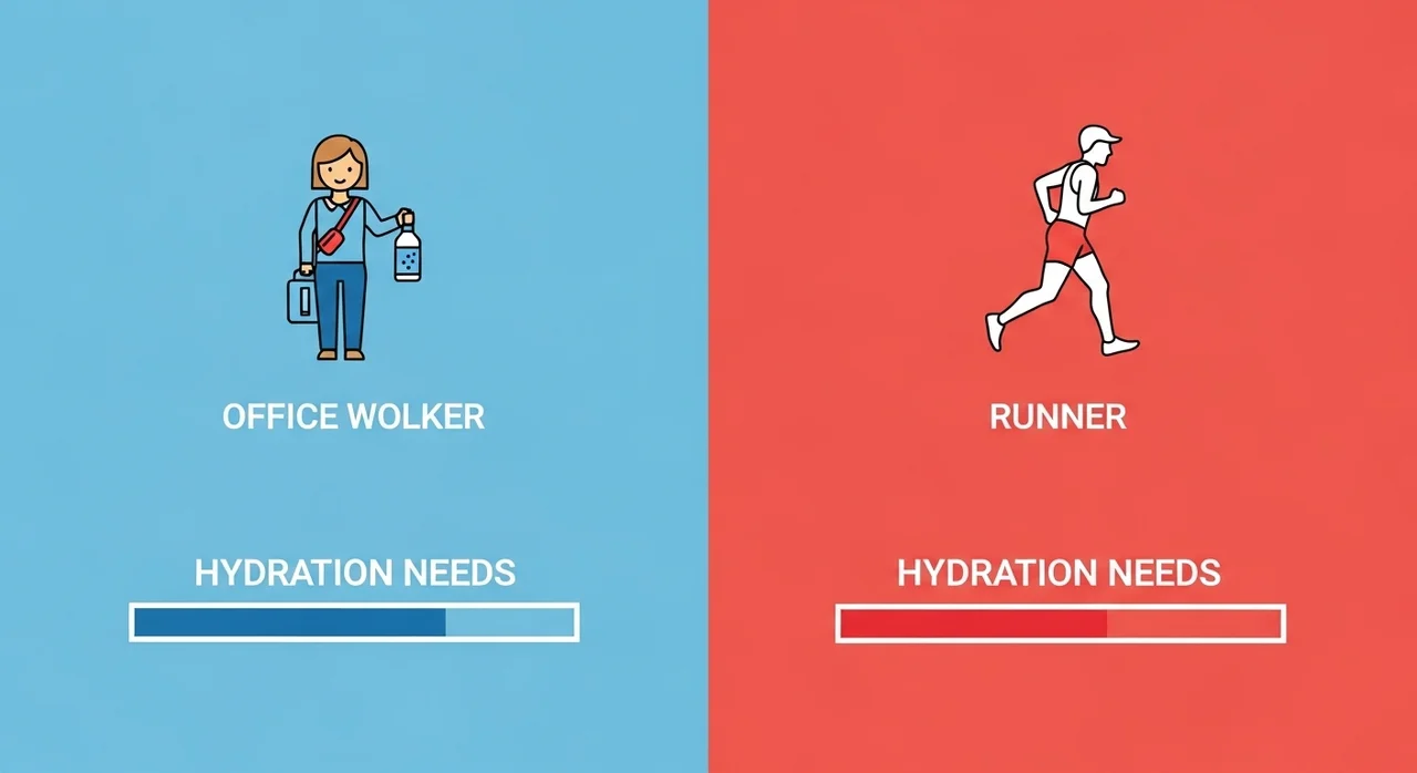 나에게 전해질이 더 필요할까? 한눈에 비교하기