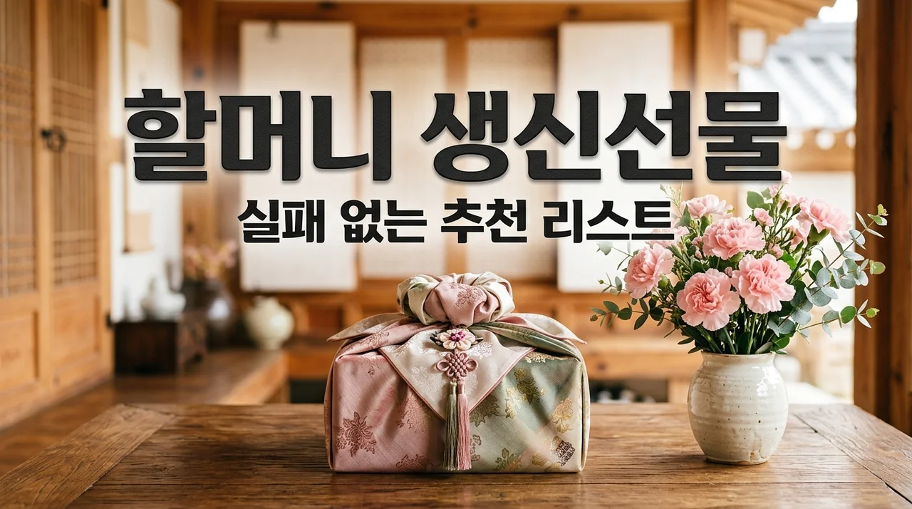 할머니 생신 선물 추천 BEST 5 | 70대 80대 감동과 건강을 모두 잡는 법