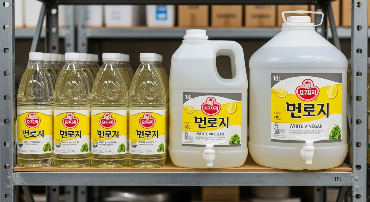 오뚜기화이트식초 용량별 가성비 비교