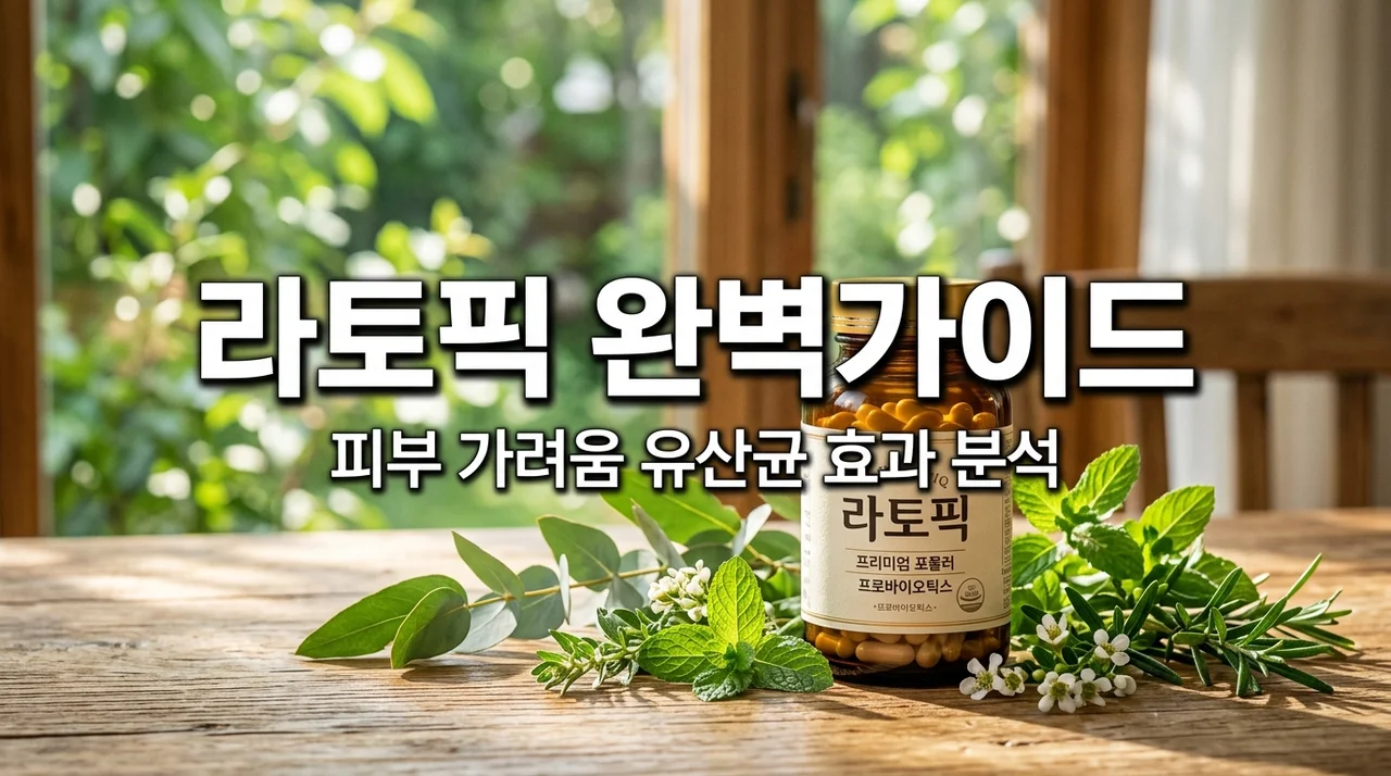 라토픽 유산균 효과와 복용법 가이드 | 피부 가려움 개선 꿀팁