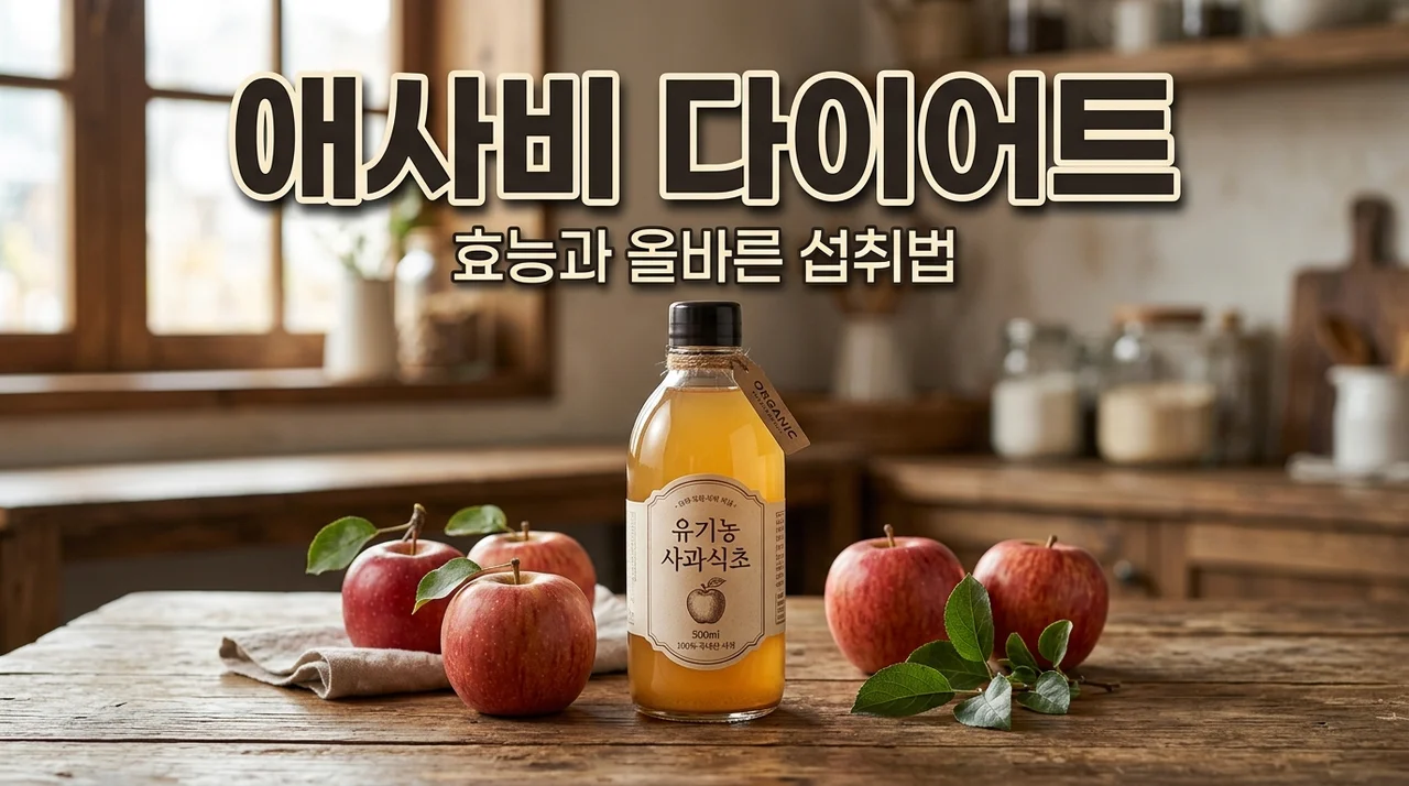 애플사이다비니거 효능 및 먹는법, 다이어트 성공을 위한 3가지 꿀팁