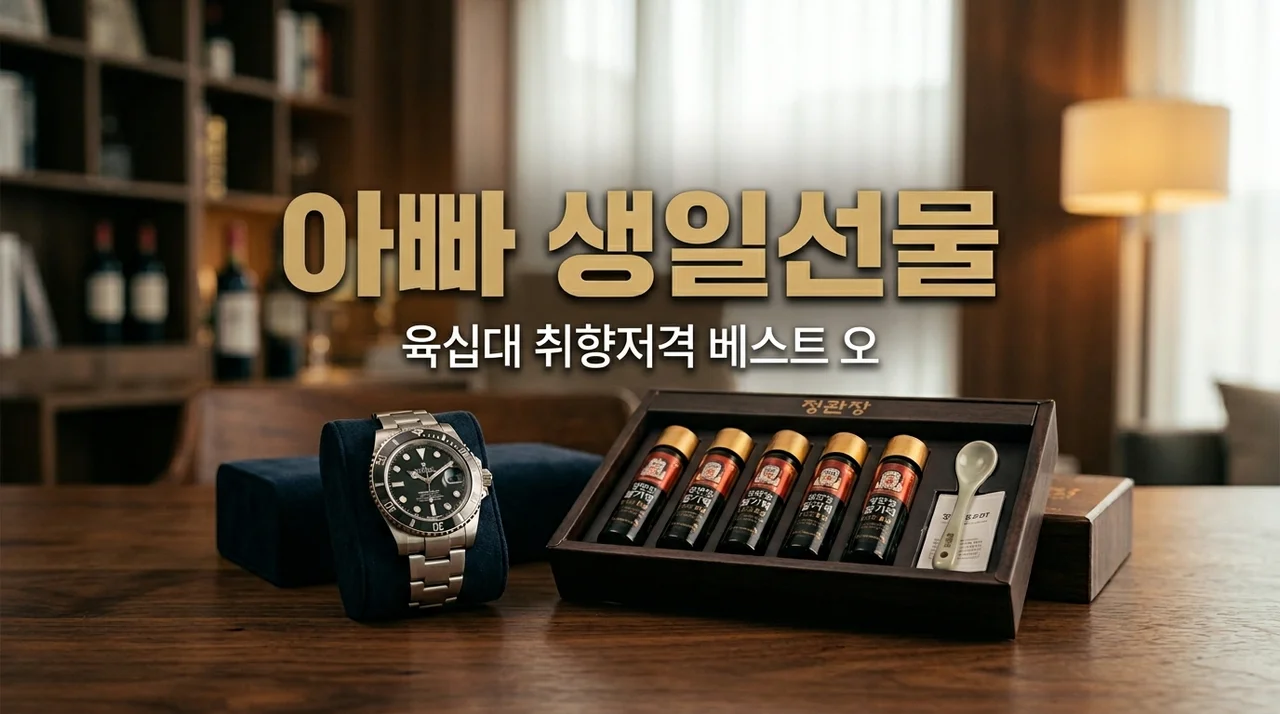 60대 아빠 생일선물 추천 BEST 5: 용돈보다 감동적인 선물 리스트