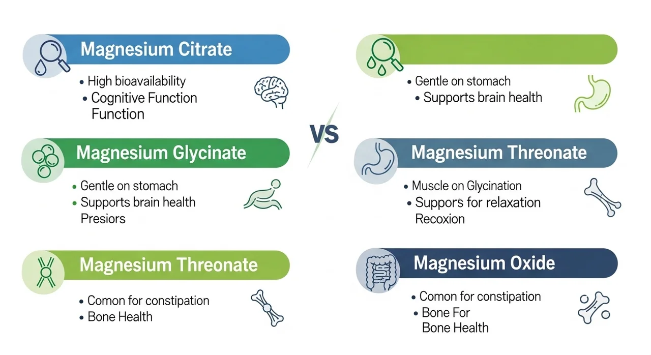 다른 마그네슘과 한눈에 비교해보기