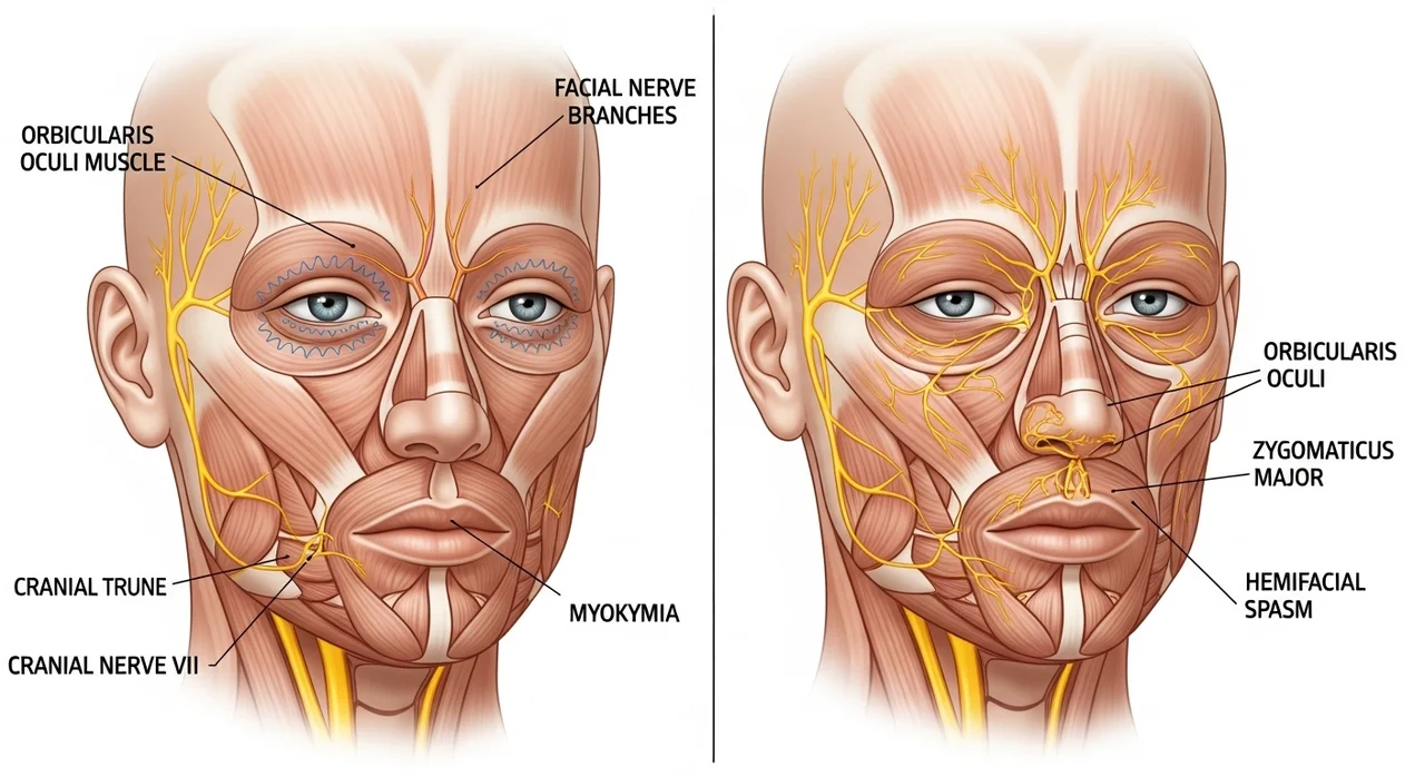단순 떨림 vs 안면경련, 어떻게 구분할까?