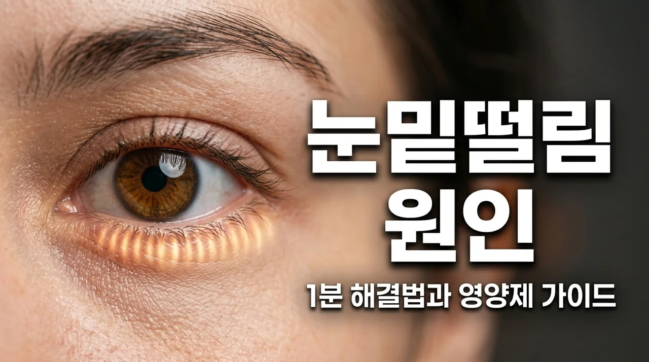 왼쪽눈밑떨림 원인 5가지와 1분 해결법: 뇌졸중 전조증상일까?