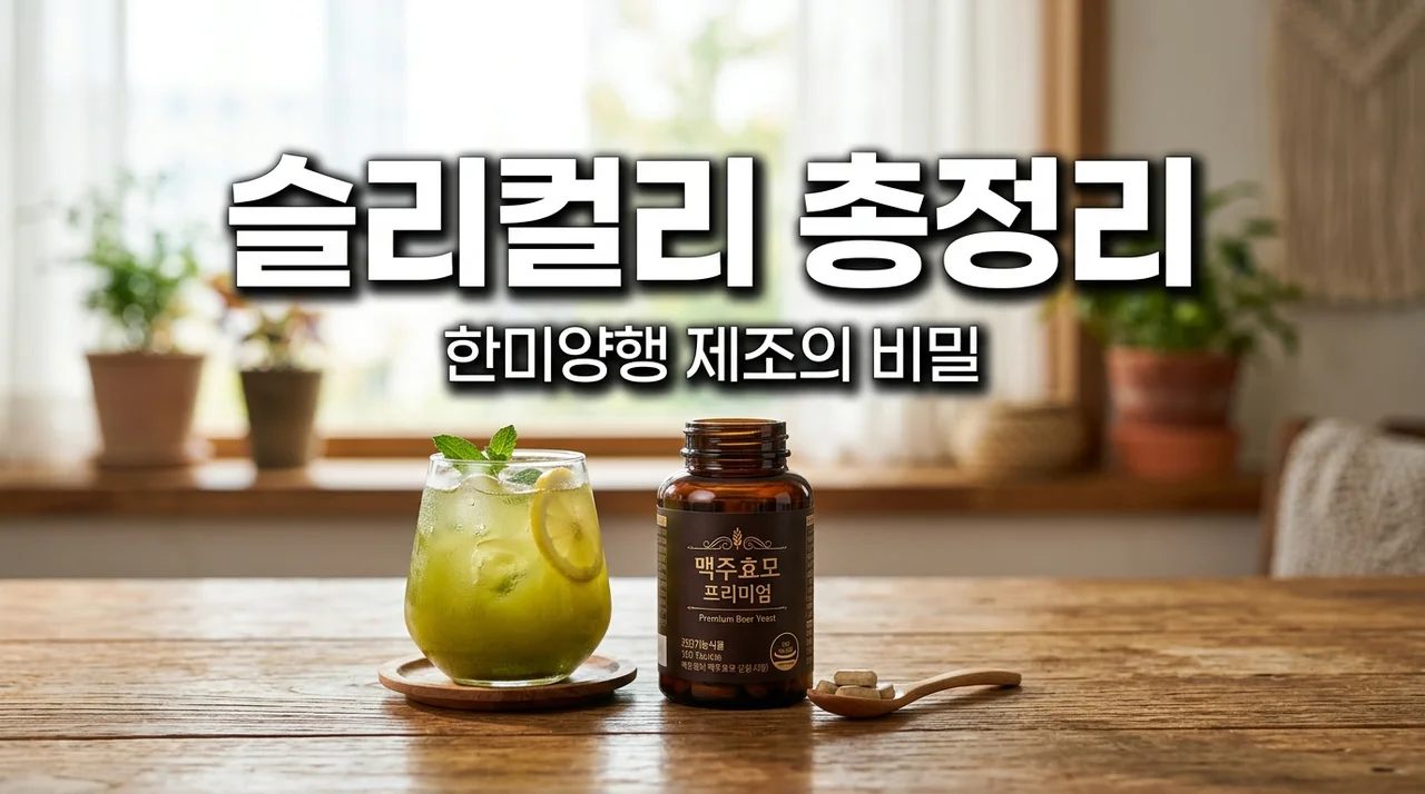 슬리컬리 맥주효모 비오틴 & 24시간 디톡스 효과 총정리 (한미양행 제조)