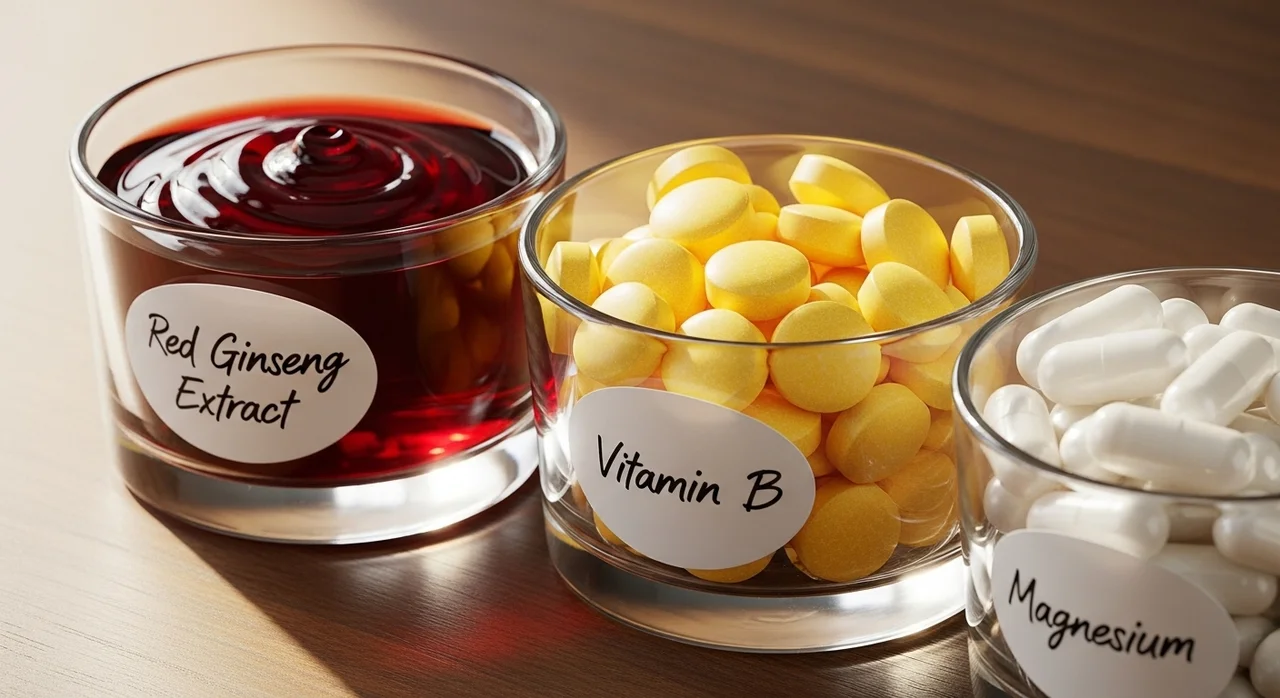 기력 보충을 위한 핵심 성분 비교 테이블