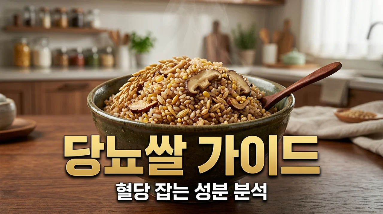 당뇨쌀 고를 때 이것만 보세요 | 혈당 관리 돕는 성분 분석 가이드