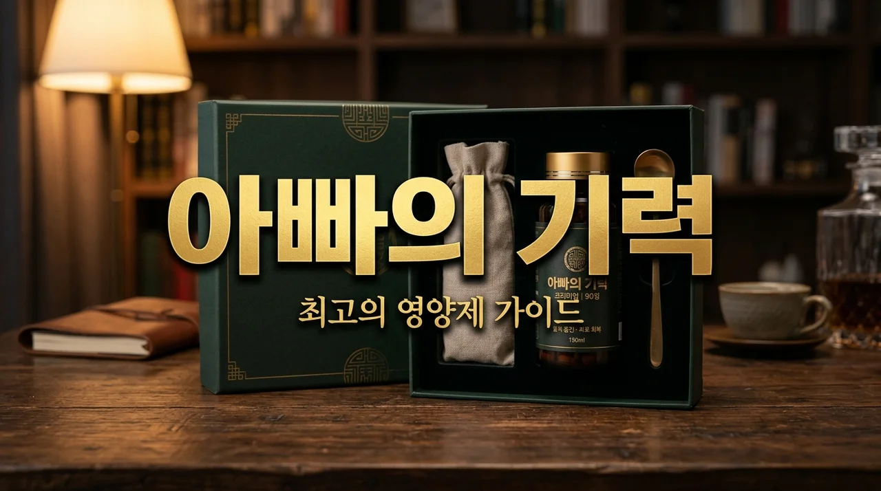 60대 아빠 선물 영양제 추천 | 기력 회복 성분 비교 가이드