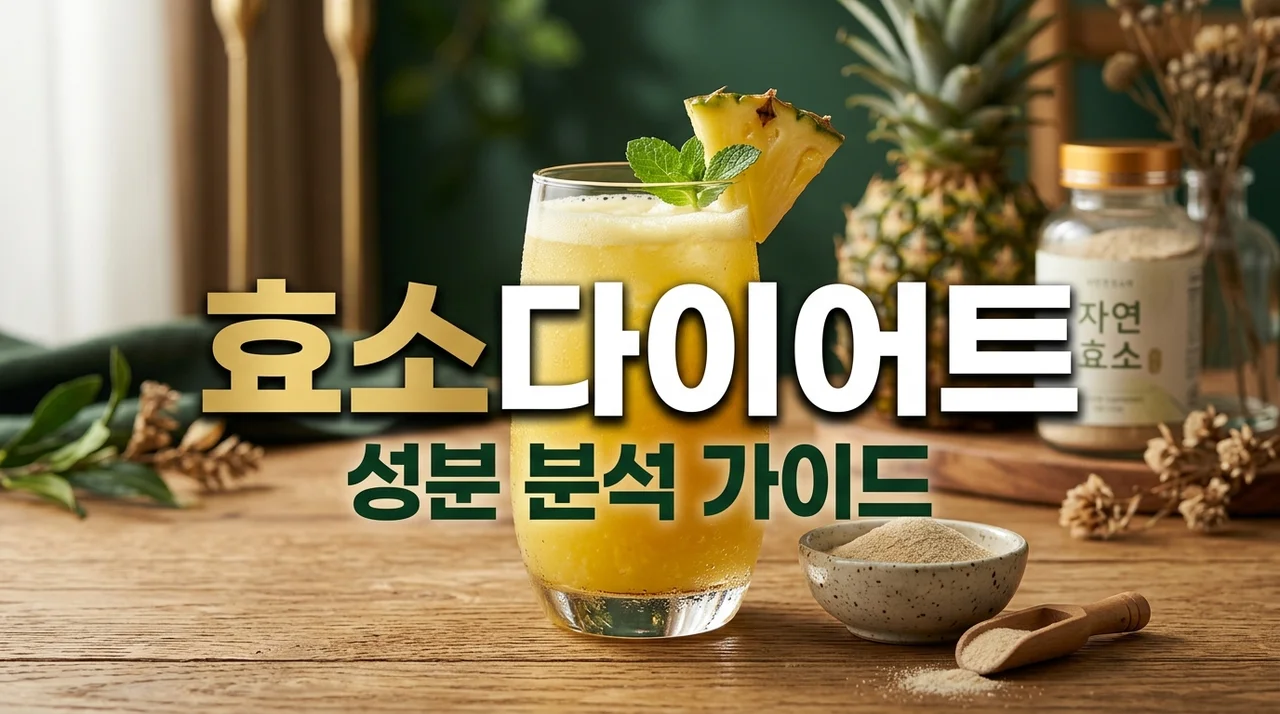 효소다이어트 효과 진짜 있을까? 브로멜라인 성분과 복용법 가이드