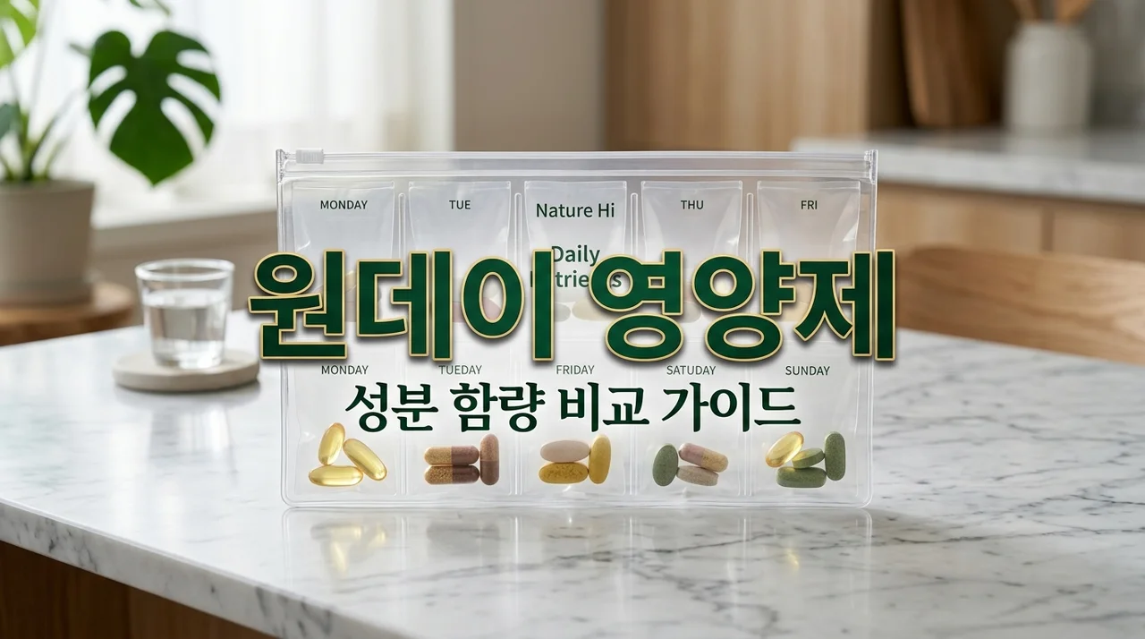 원데이영양제 멀티팩 고르는 법 | 성분 함량 비교 가이드 (2026년 최신)