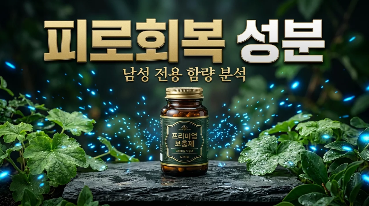 남성피로회복영양제 추천 | 40대 직장인 에너지 성분 가이드 (2026)