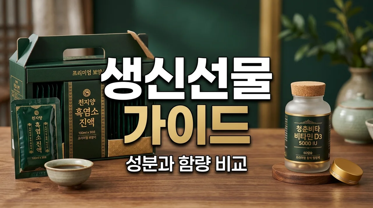 시어머니 생신선물 추천 | 흑염소진액 성분 함량 꼭 확인하세요