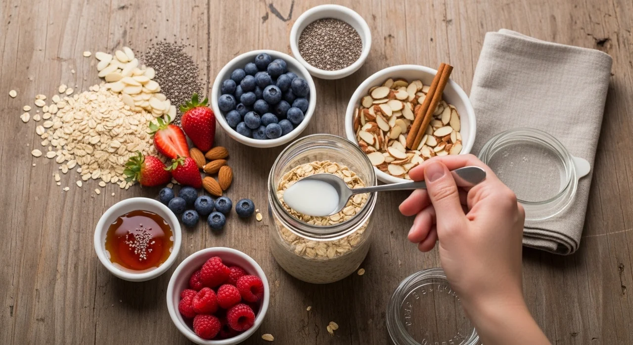 5분 완성! 오버나이트 오트밀 레시피