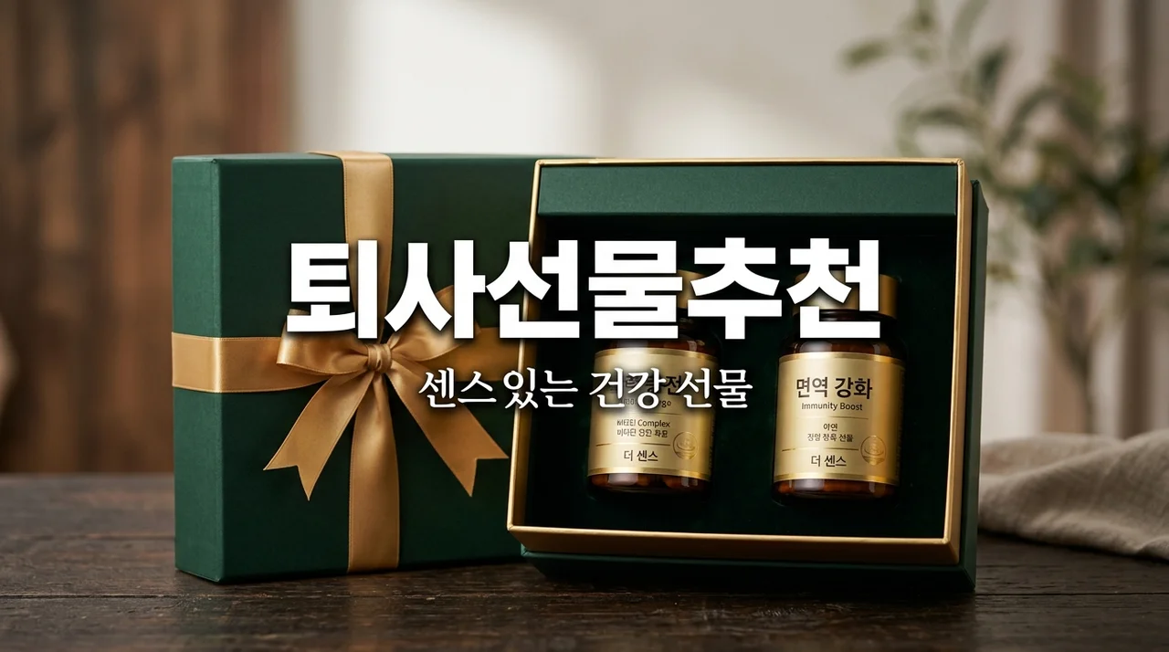 퇴사선물 추천 리스트 | 센스 있는 건강 영양제 선물 가이드