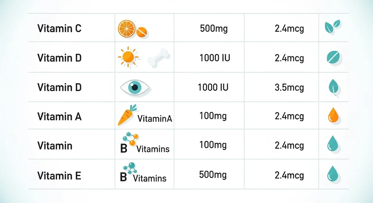 50대 필수 영양소, 함량부터 체크하세요