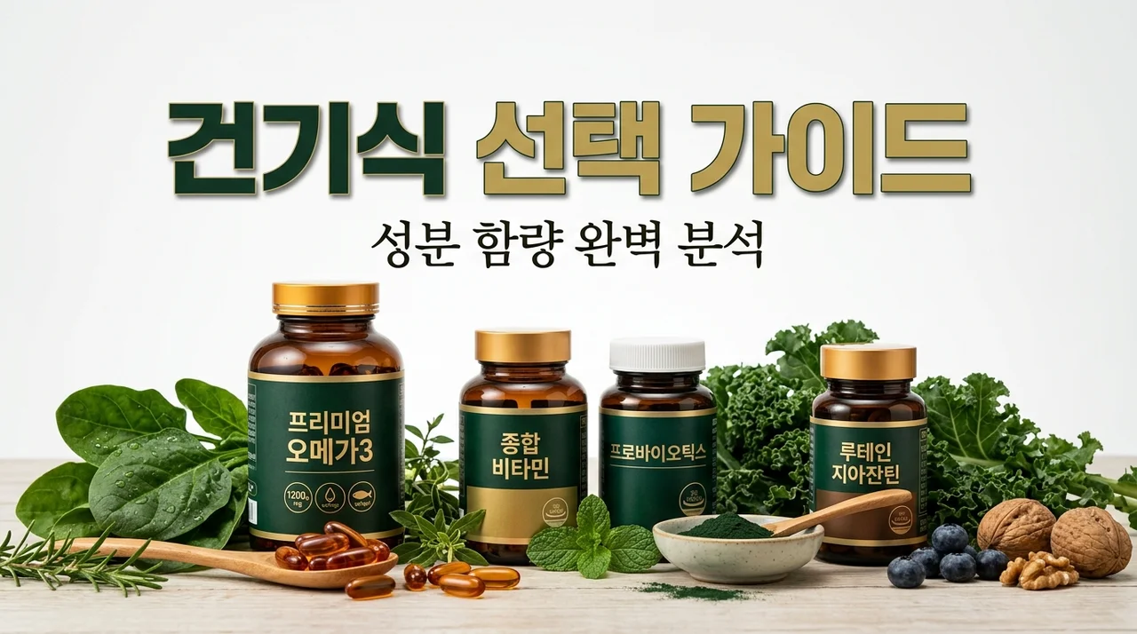 건기식 고르는 법 | 성분 함량 수치와 마크 확인하는 3가지 기준