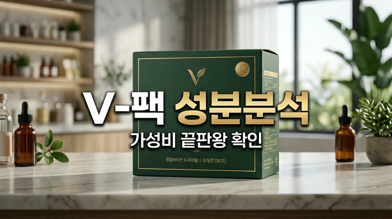 [안국약품 V팩] 성분 분석, 다이소 꿀템 진짜일까? 복용 전 필수 체크 3가지