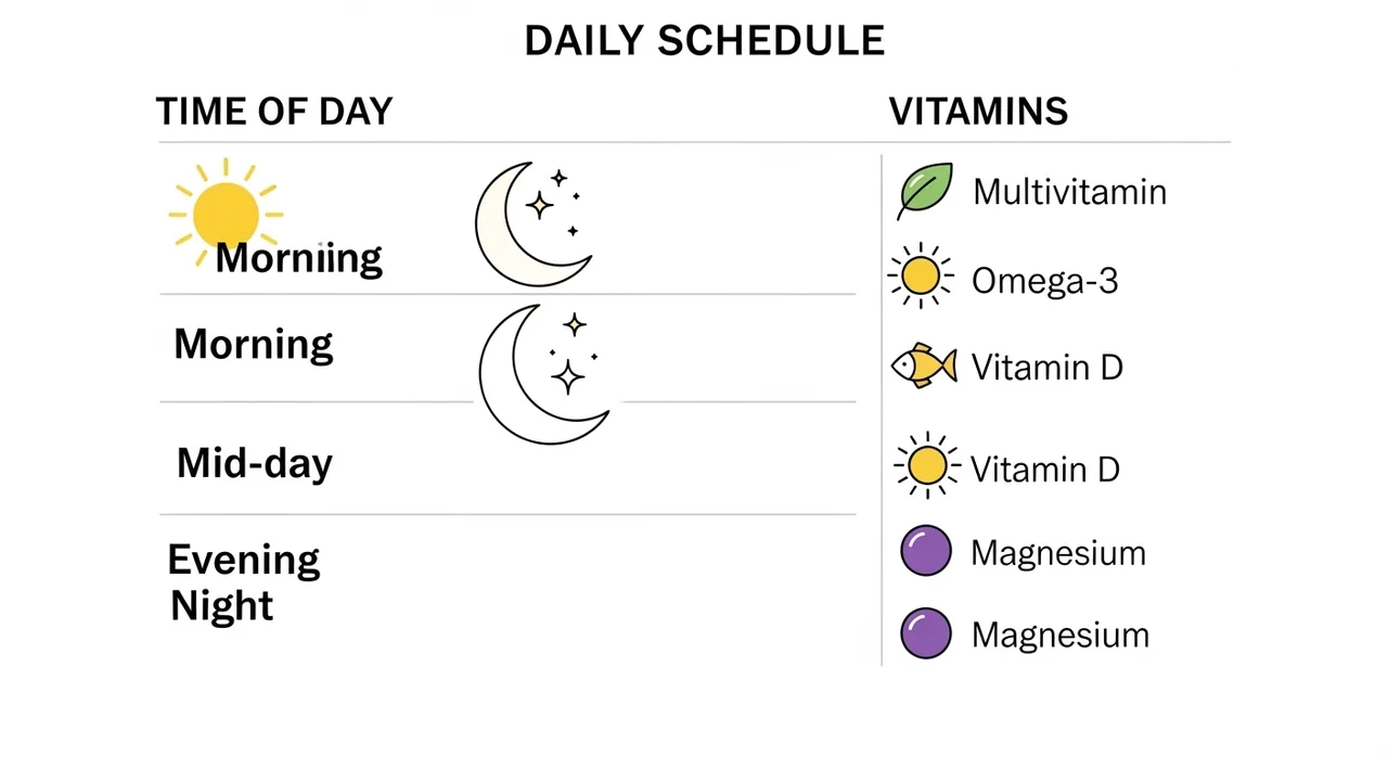 영양제 효과 200% 올리는 시간대별 복용 스케줄
