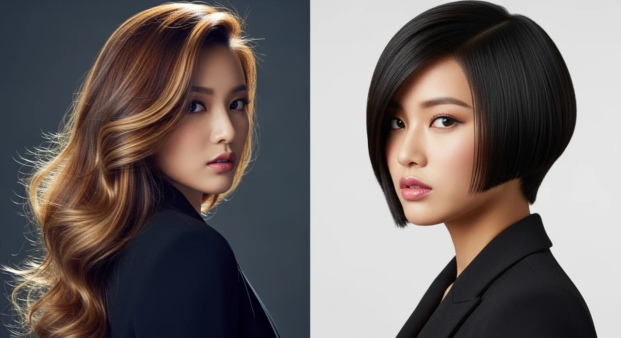 긴 머리 vs 단발 머리, 모카의 비주얼 변화 분석