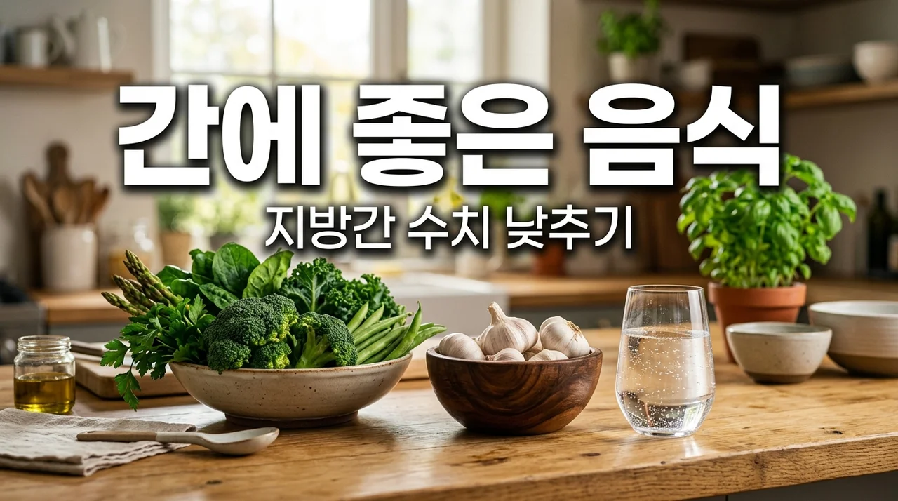 간에 좋은 음식 5가지와 수치 낮추는 법 (지방간 예방 가이드)