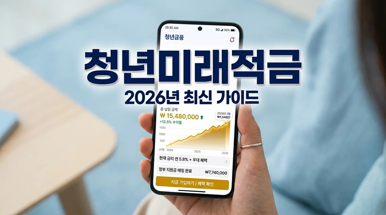 2026 청년미래적금 신청방법 조건 및 이자 혜택 총정리 (2000만원 만들기)