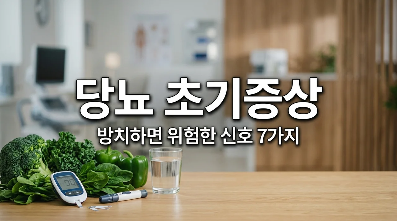 당뇨 초기증상 7가지와 자가진단법: 혈당 낮추는 관리 루틴 정리