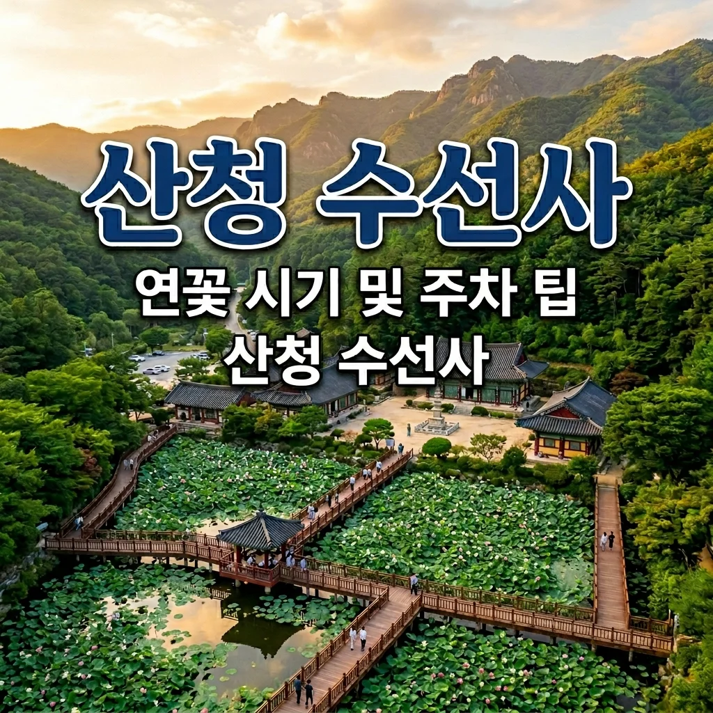 산청 수선사 연꽃 개화시기와 주차 팁, 카페 시절인연 완벽 가이드