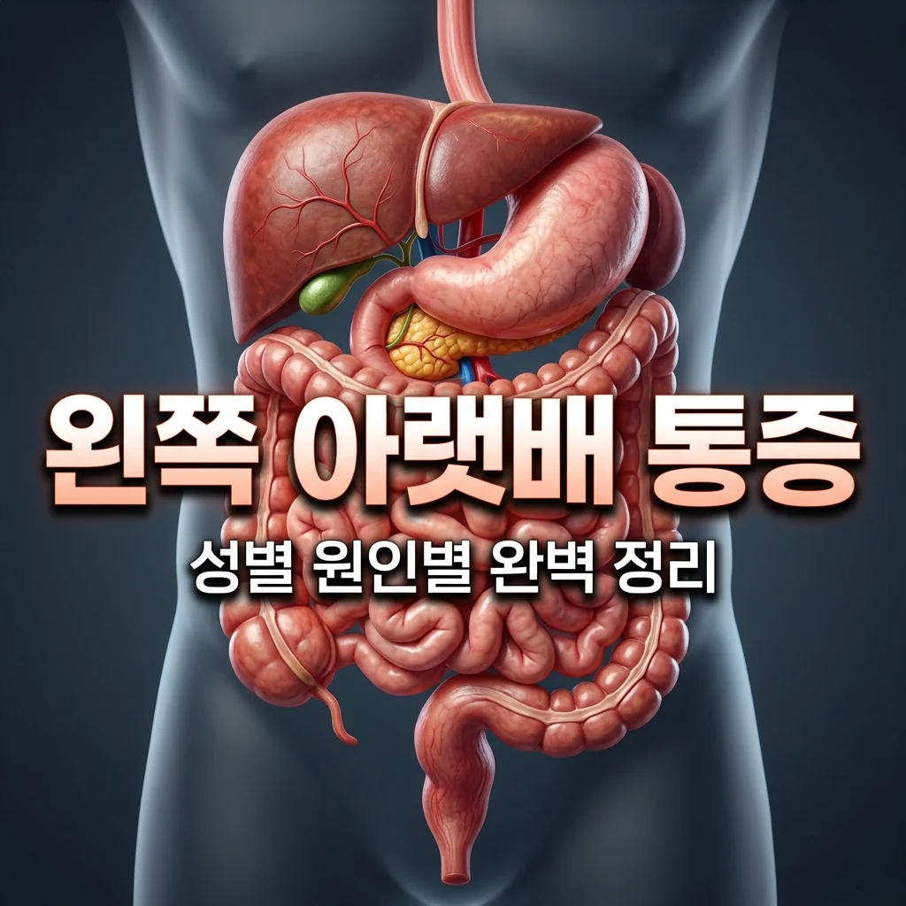 왼쪽 아랫배 통증 원인 5가지와 성별 증상별 체크리스트