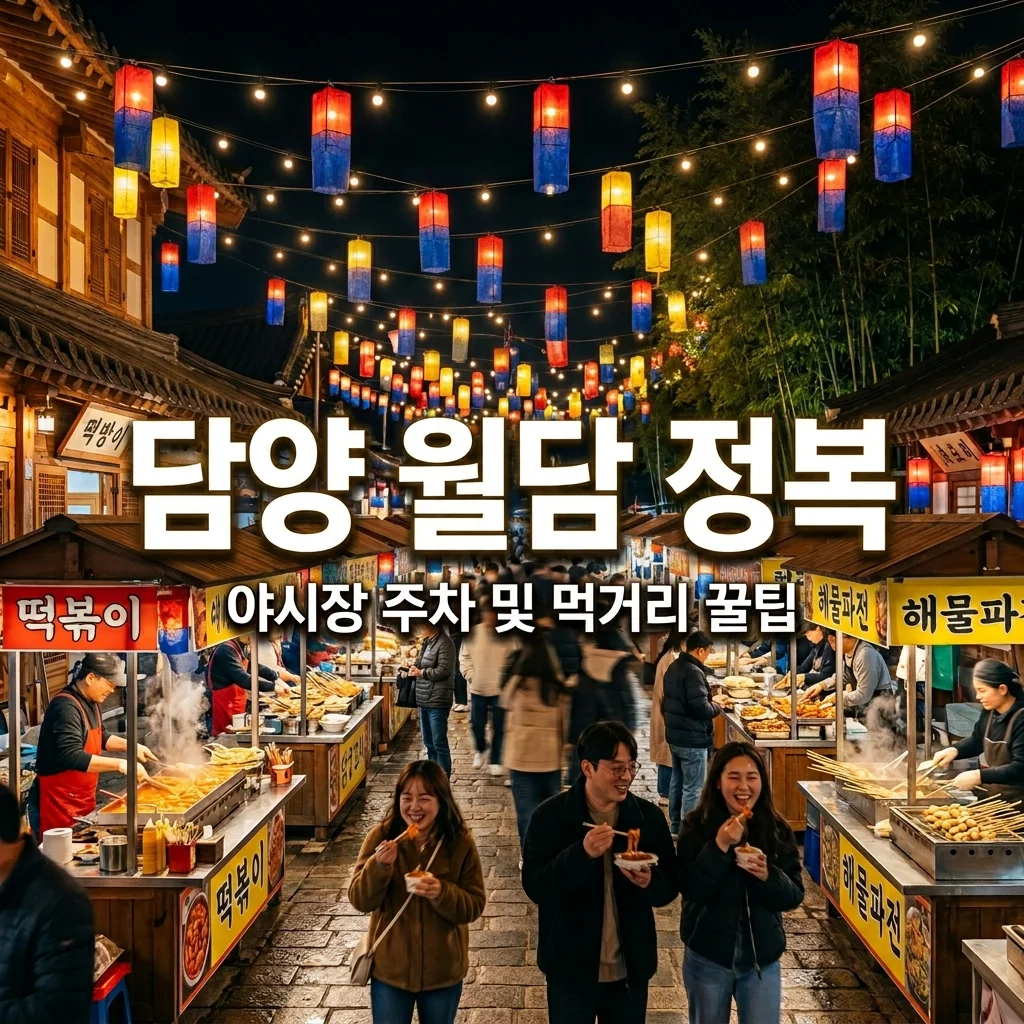 담양 월담 축제 완벽 가이드: 야시장 주차부터 먹거리 할인 꿀팁까지