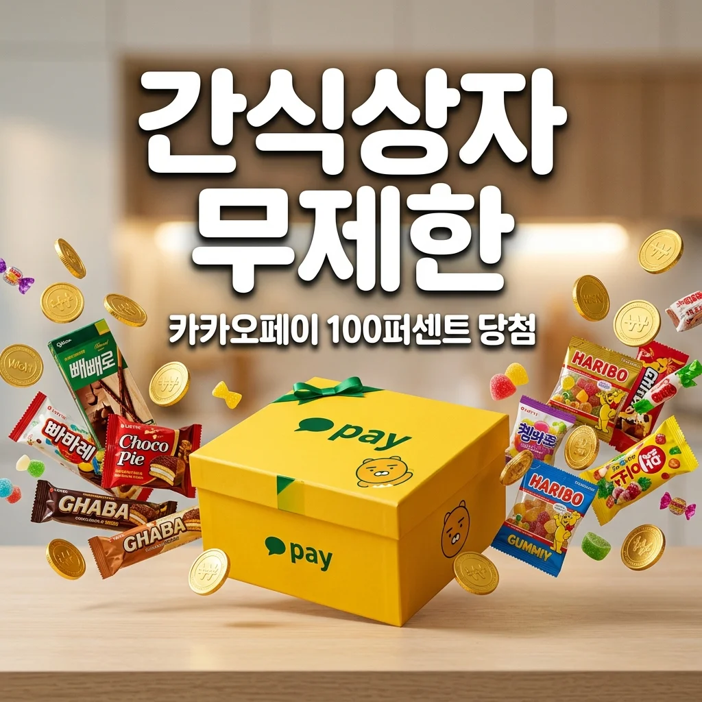 카카오페이 간식상자 무제한 당첨 비결! 이벤트 참여 방법 및 꿀팁 총정리