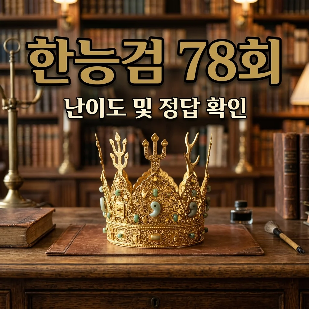 한능검 78회 난이도 분석 및 가채점 정답 확인 방법 총정리