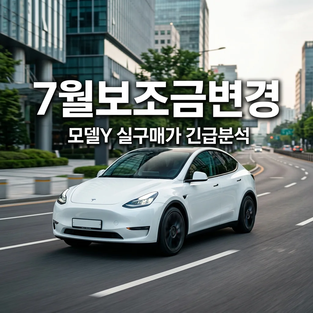 테슬라 모델 YL 7월 보조금 변경 총정리! 실구매가 300만원 차이날까?