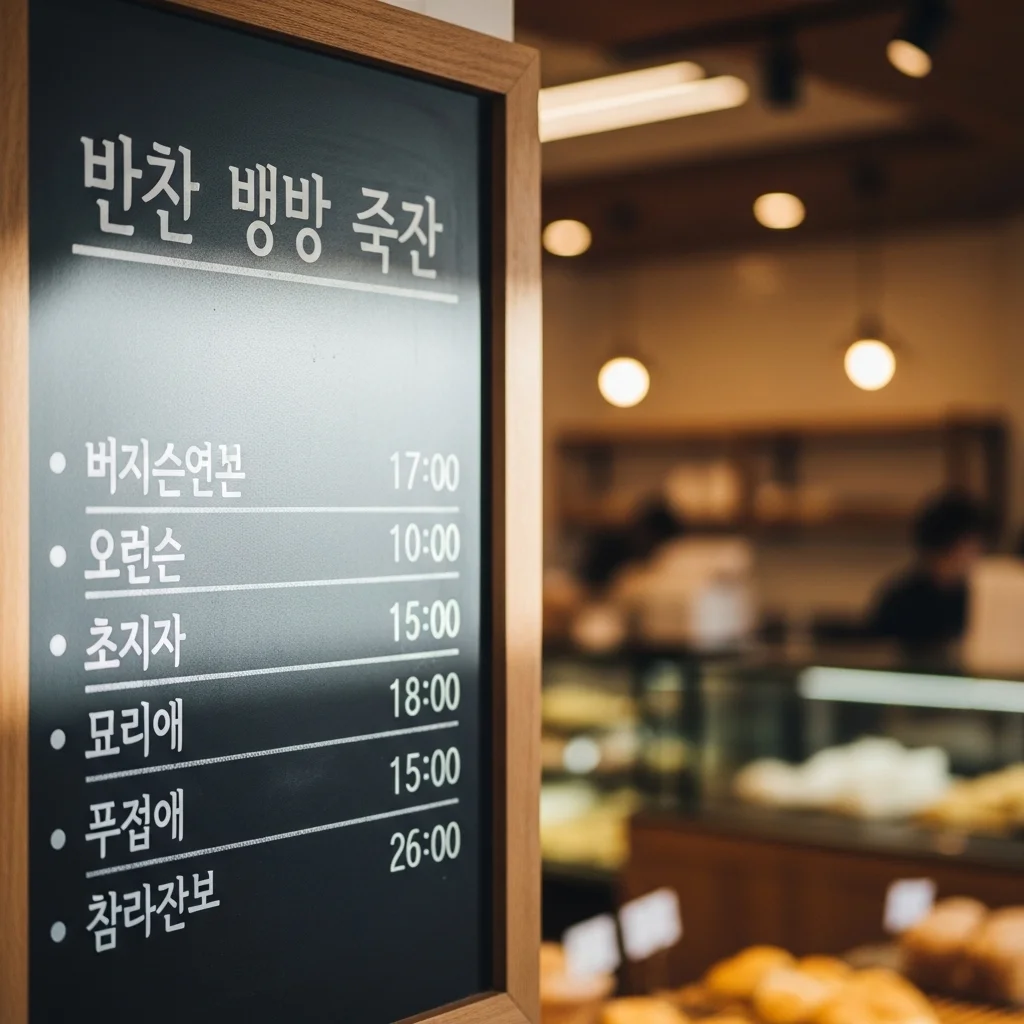 빵 나오는 시간 맞춰 방문하는 법